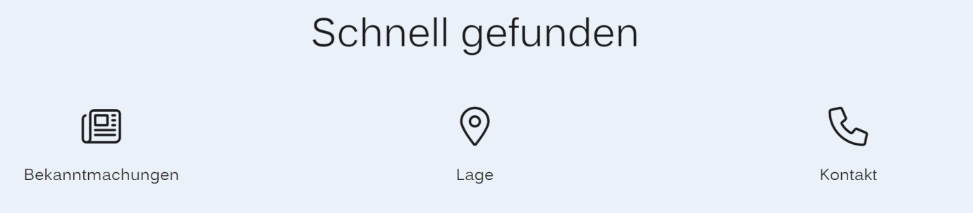 Startseite schnell gefunden Screenshot Startseite Bereich Schnell gefunden auf www.industriepark-a81.de